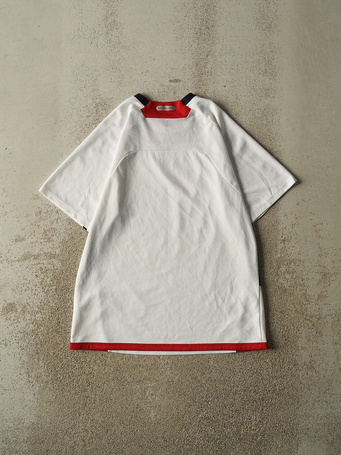 Vintage Y2K White Polo Jersey (M/L)