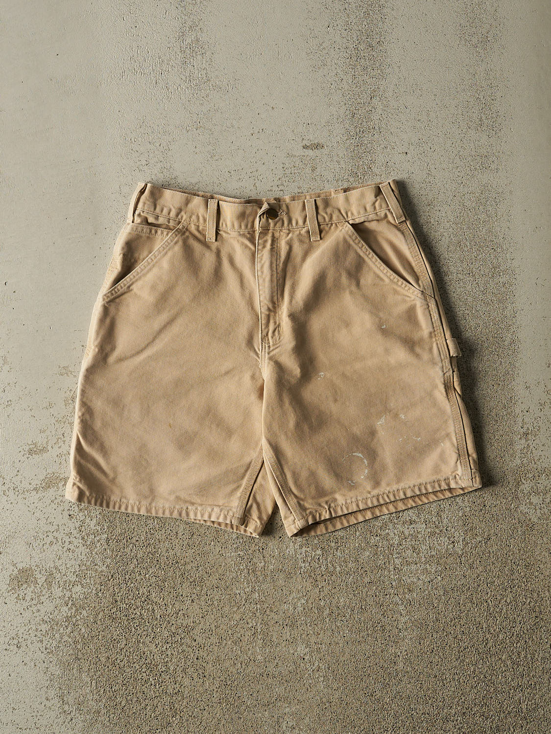 Vintage 90s Beige Carhartt Carpenter Shorts (31x8)