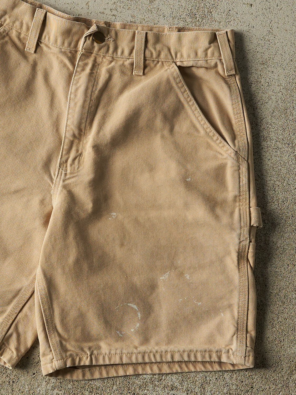 Vintage 90s Beige Carhartt Carpenter Shorts (31x8)
