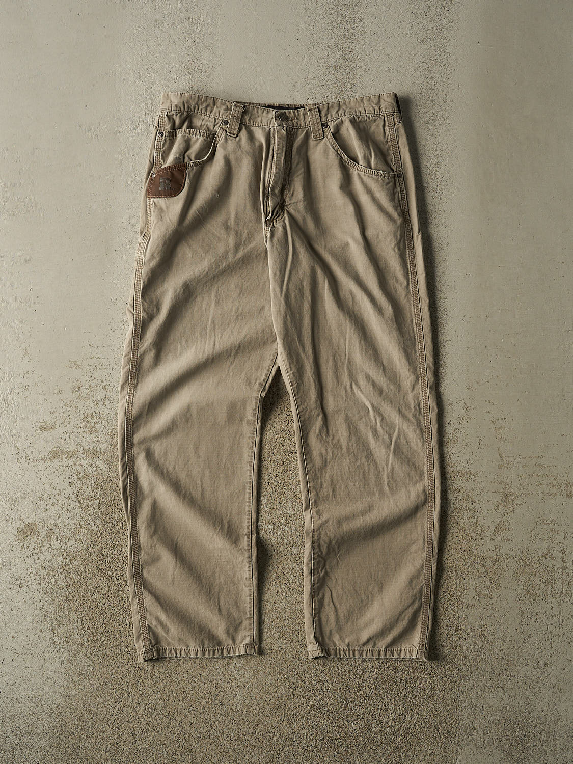 Vintage Y2K Beige Wrangler Riggs Lightweight Work Pants (33x30)