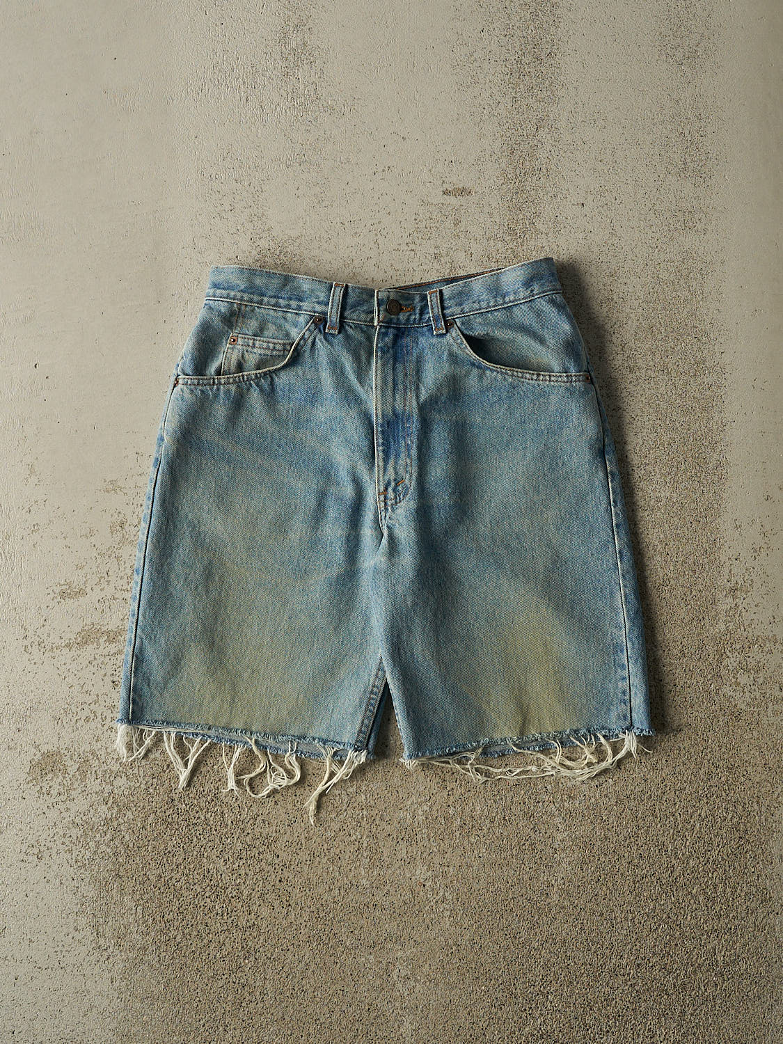 Vintage 80s Light Wash Levi's Orange Tab Cut Off Jean Shorts (31x9)