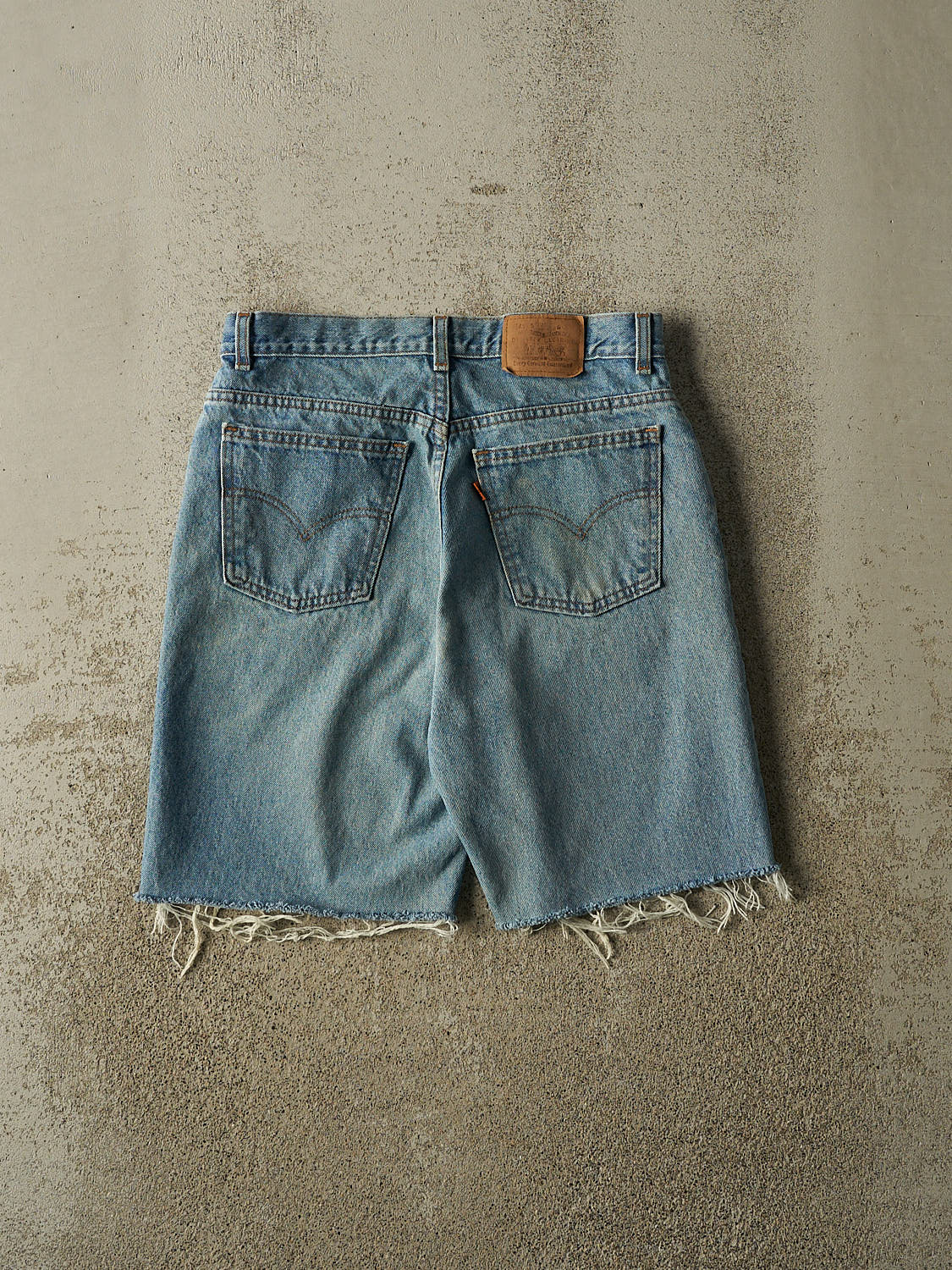 Vintage 80s Light Wash Levi's Orange Tab Cut Off Jean Shorts (31x9)