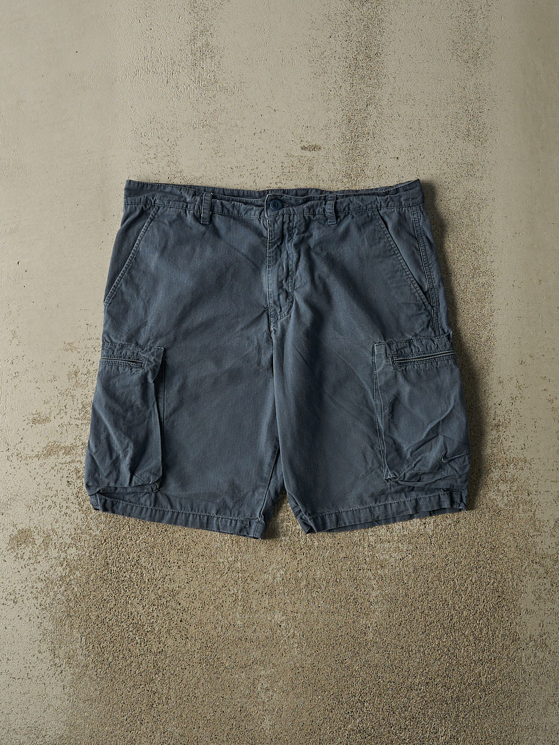 Vintage Y2K Blue Nike Cargo Shorts (36x11)