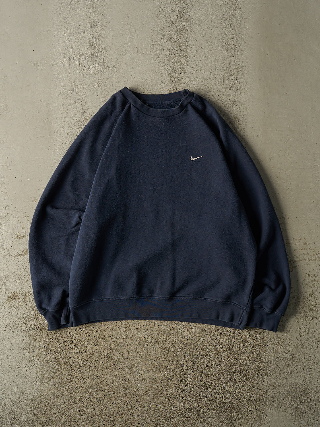 Vintage Y2K Navy Blue Nike Embroidered Crewneck (XL)