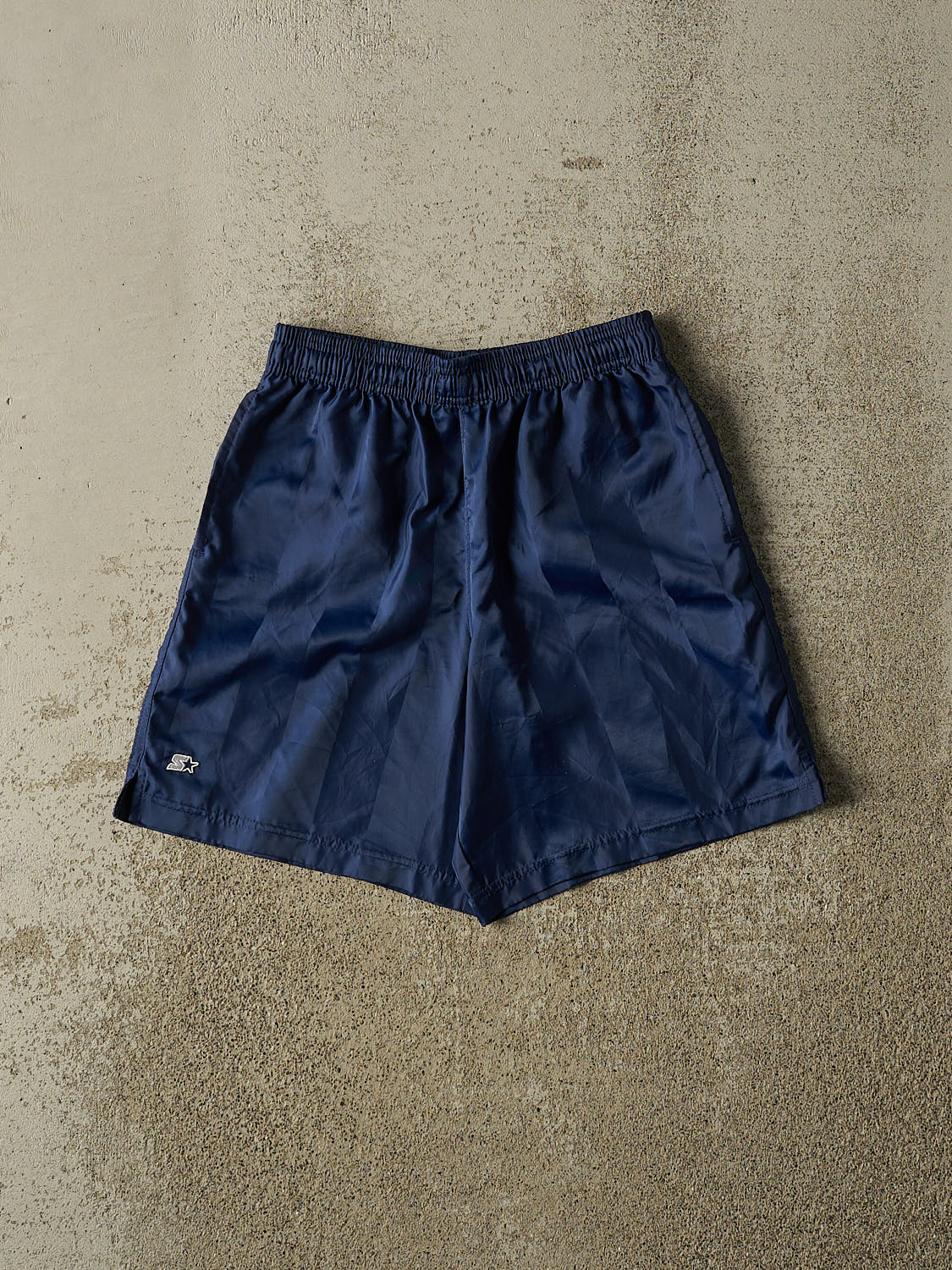 Vintage 90s Navy Blue Starter Track Shorts (24x7.5)