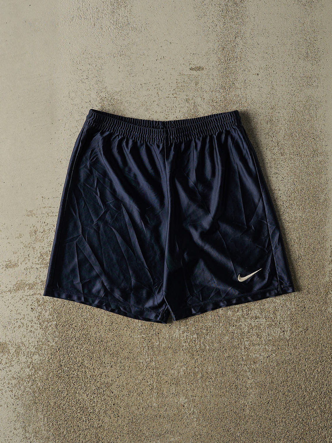 Vintage 90s Navy Blue Nike Track Shorts (27x7)