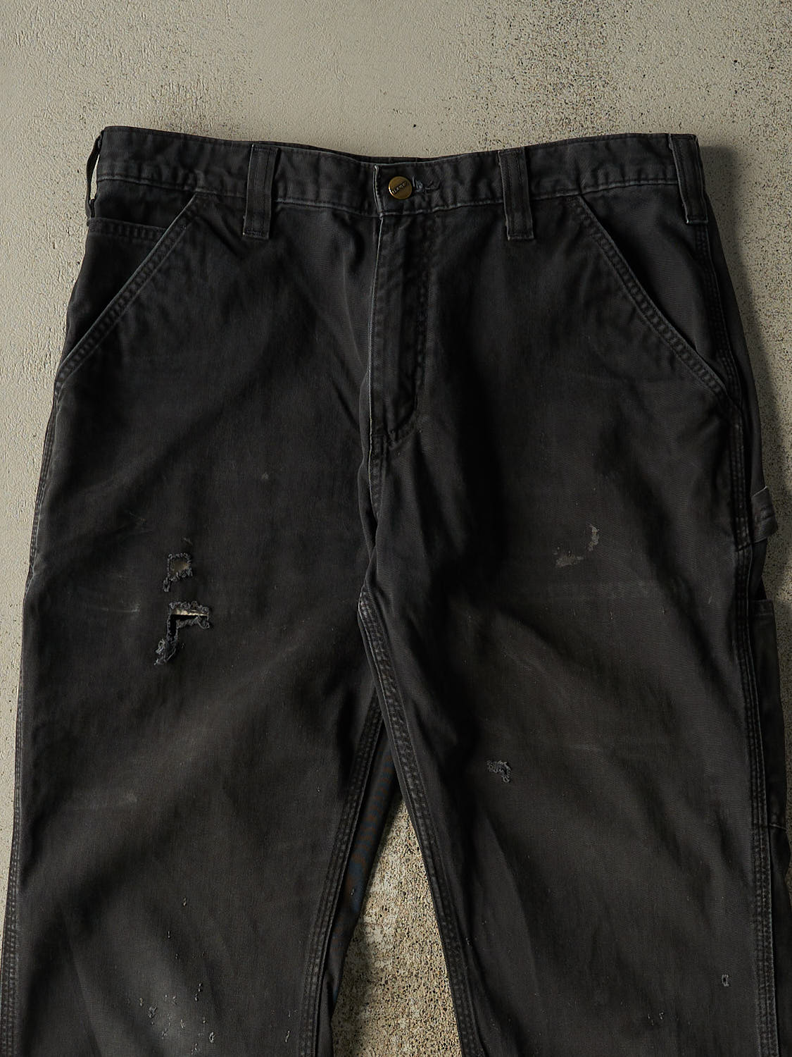 Vintage Y2K Black Carhartt Carpenter Pants (34x31)