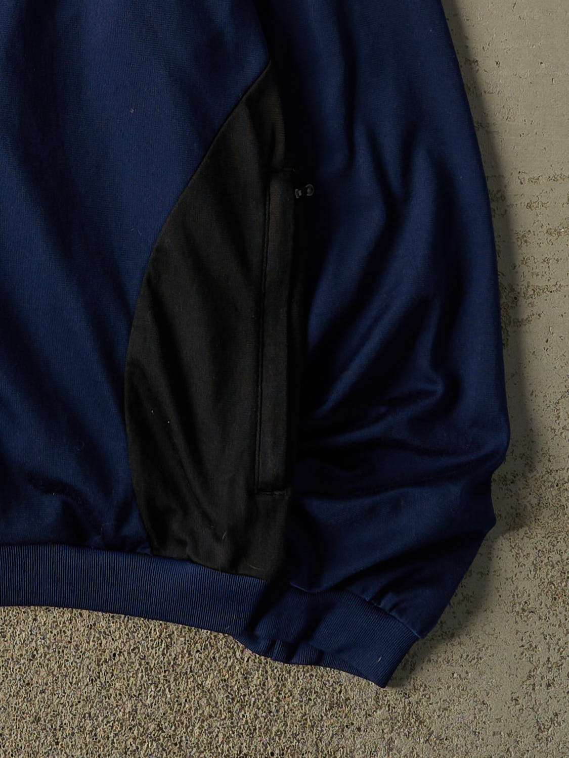 Vintage Y2K Navy Blue Adidas Zip Up Track Sweater (L)