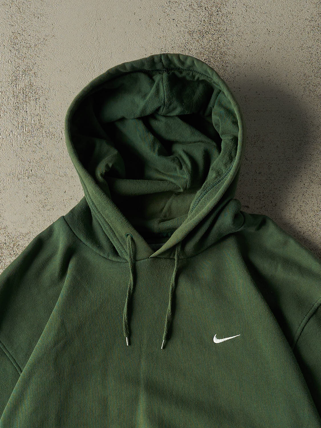 Vintage Y2K Green Nike Embroidered Hoodie (XL)