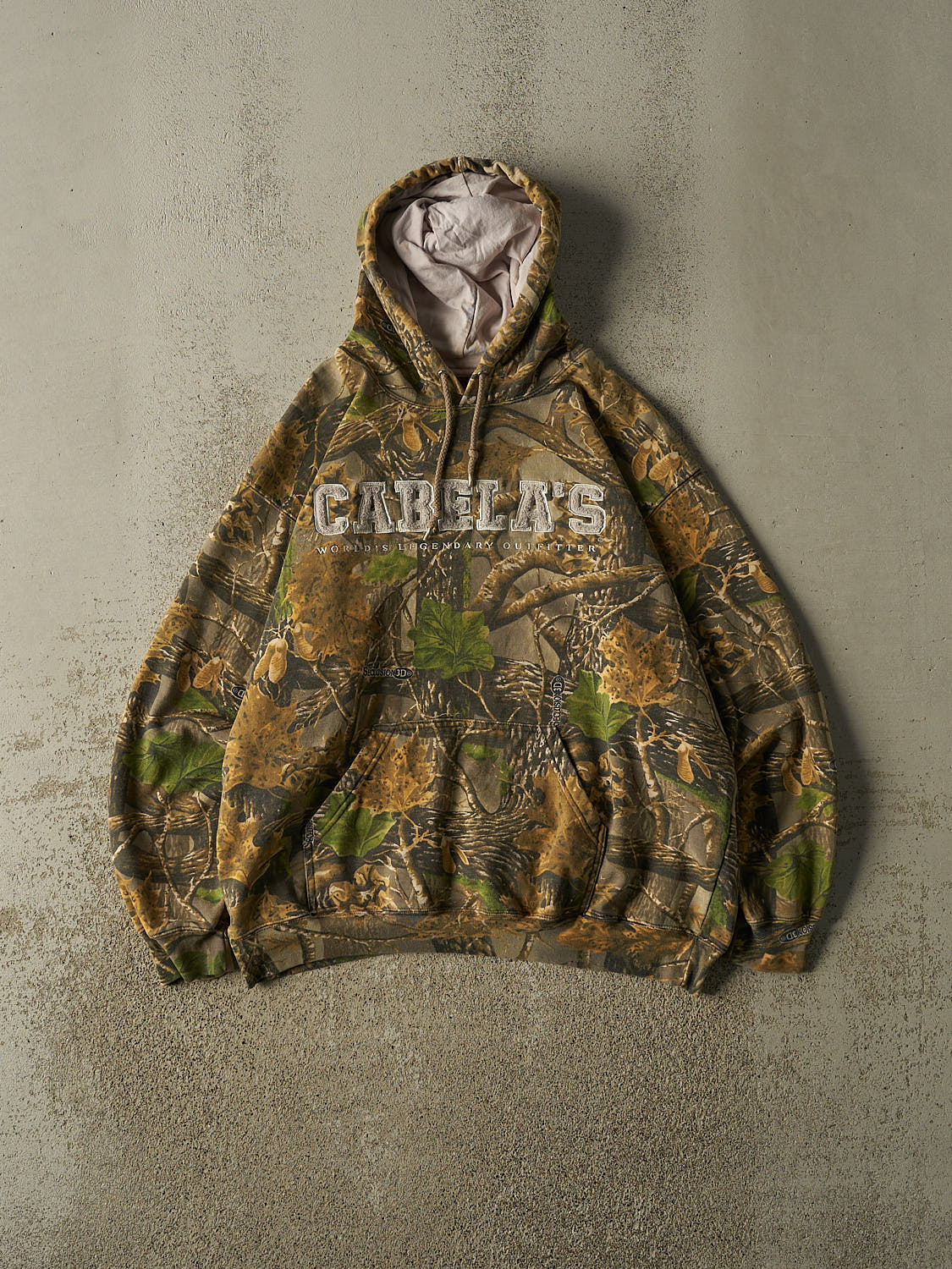 Vintage Y2K Camo Cabela's Embroidered Hoodie (L/XL)