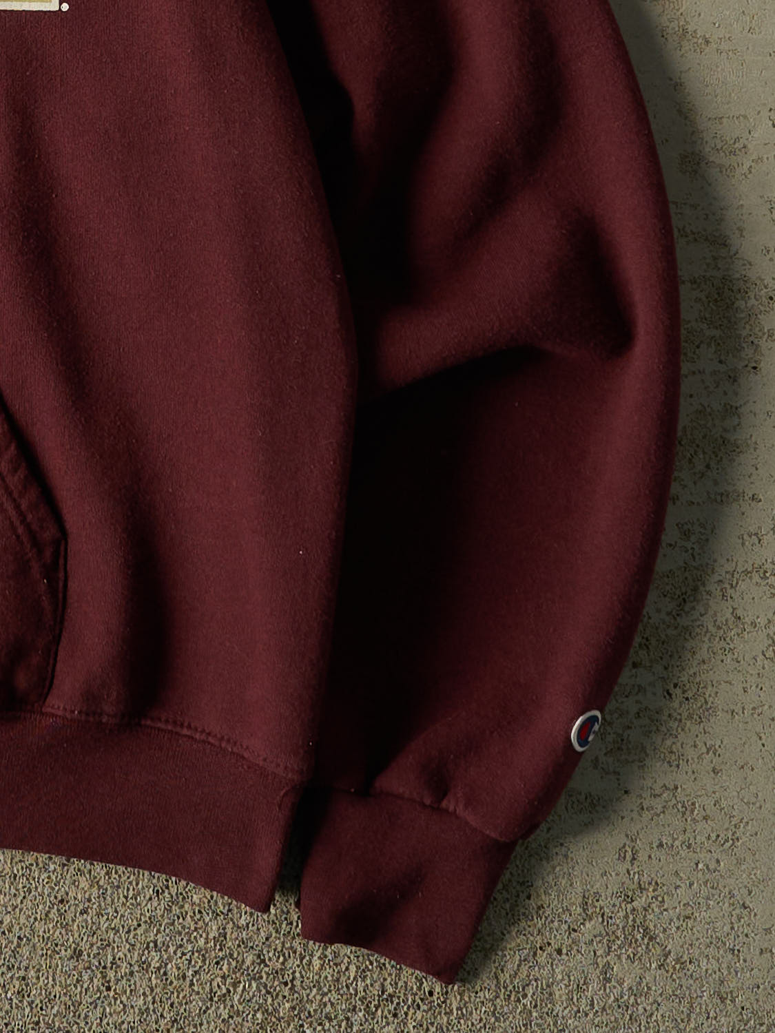 Vintage 90s Burgundy Champion Boston College Hoodie (S/M)