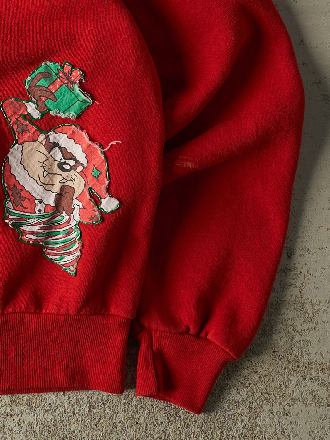 Vintage 80s Red Looney Tunes Crewneck (S/M)