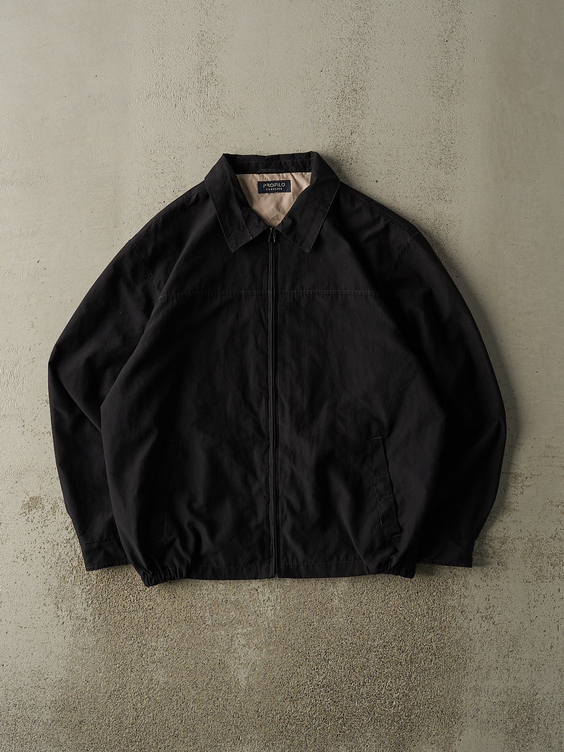 Vintage 90s Black Harrington Jacket (L/XL)
