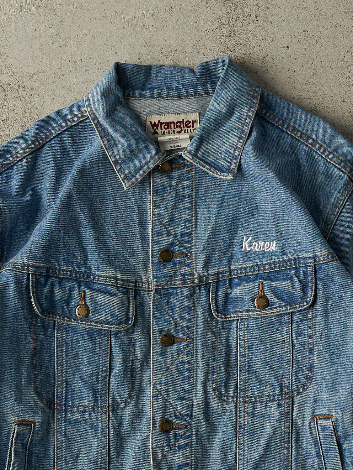 Vintage 90s Light Wash Countryside Saddle Club Denim Jacket (M)