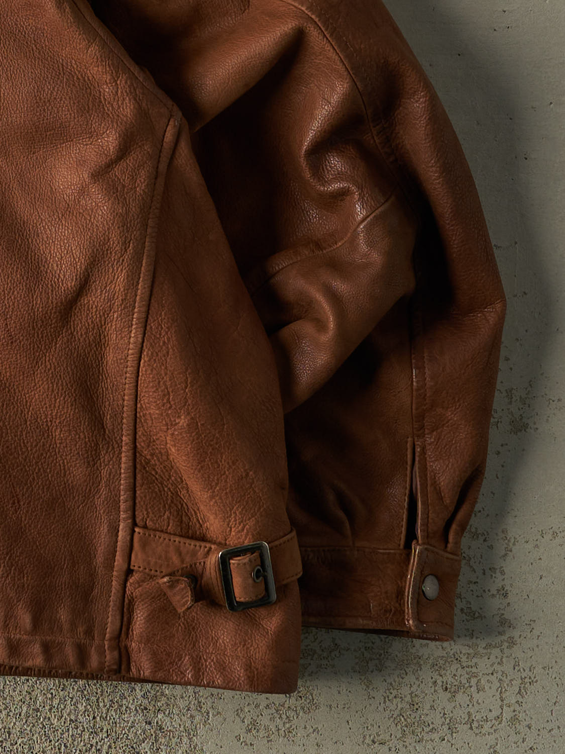 Vintage 90s Brown Suede Leather Jacket (XXL)