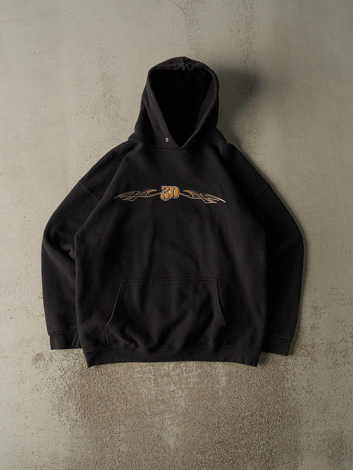 Vintage Y2K Black Sea Doo 3D Logo Hoodie (L/XL)