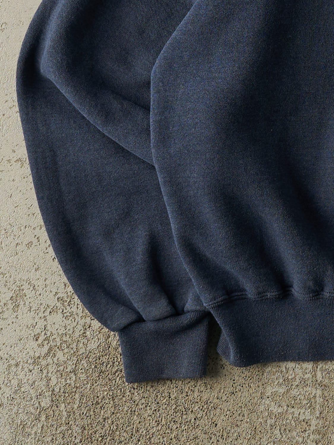 Vintage 90s Sun Faded Navy Russell Athletic Blank Crewneck (L/XL)