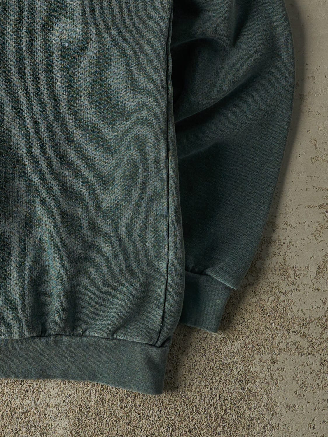 Vintage 90s Washed Green RCYC Embroidered Crewneck (XL/XXL)