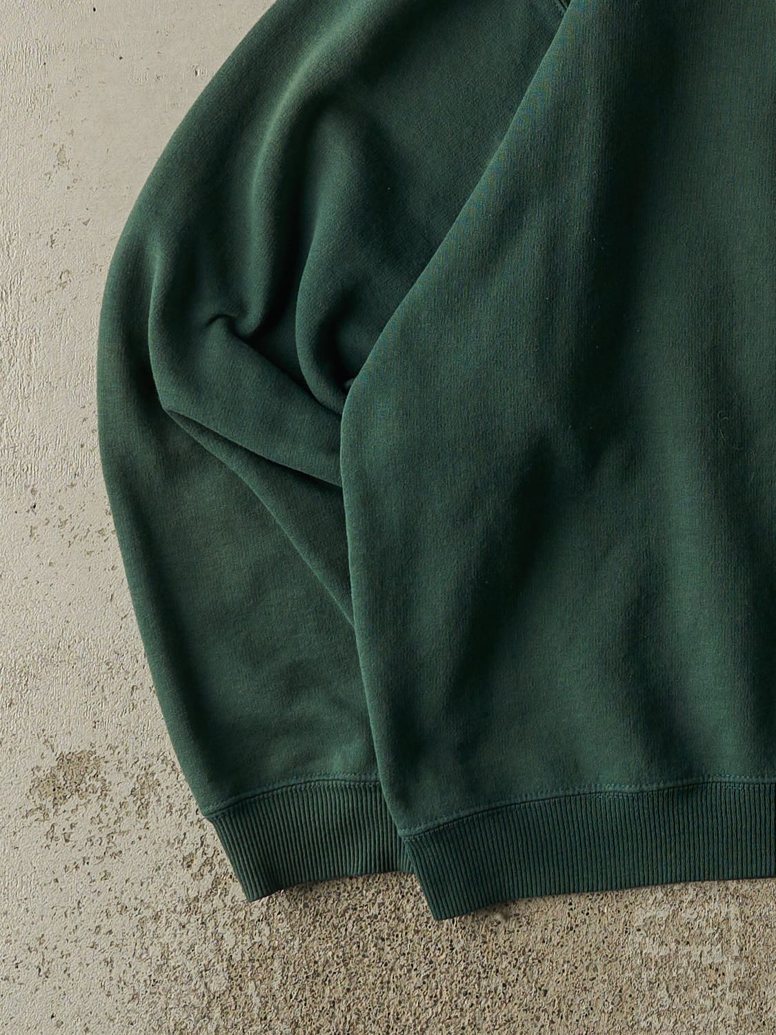 Vintage 90s Green Reebok Quarter Zip Pullover (L/XL)