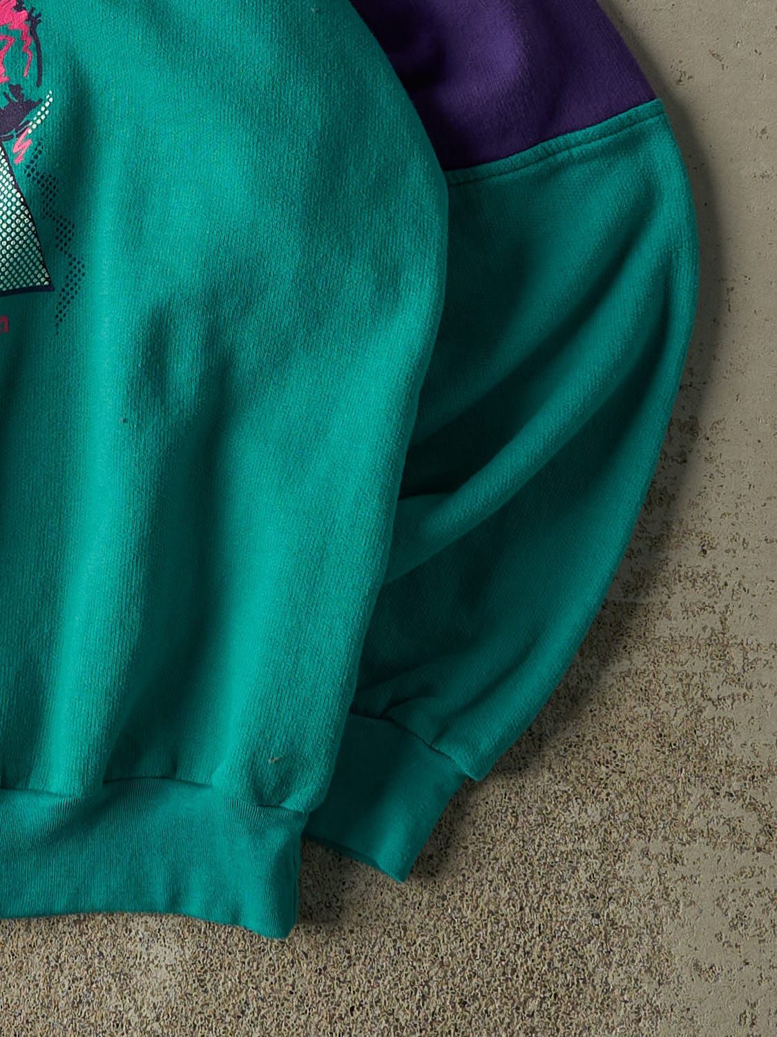 Vintage 92' Teal Snowmobile Crewneck (M)