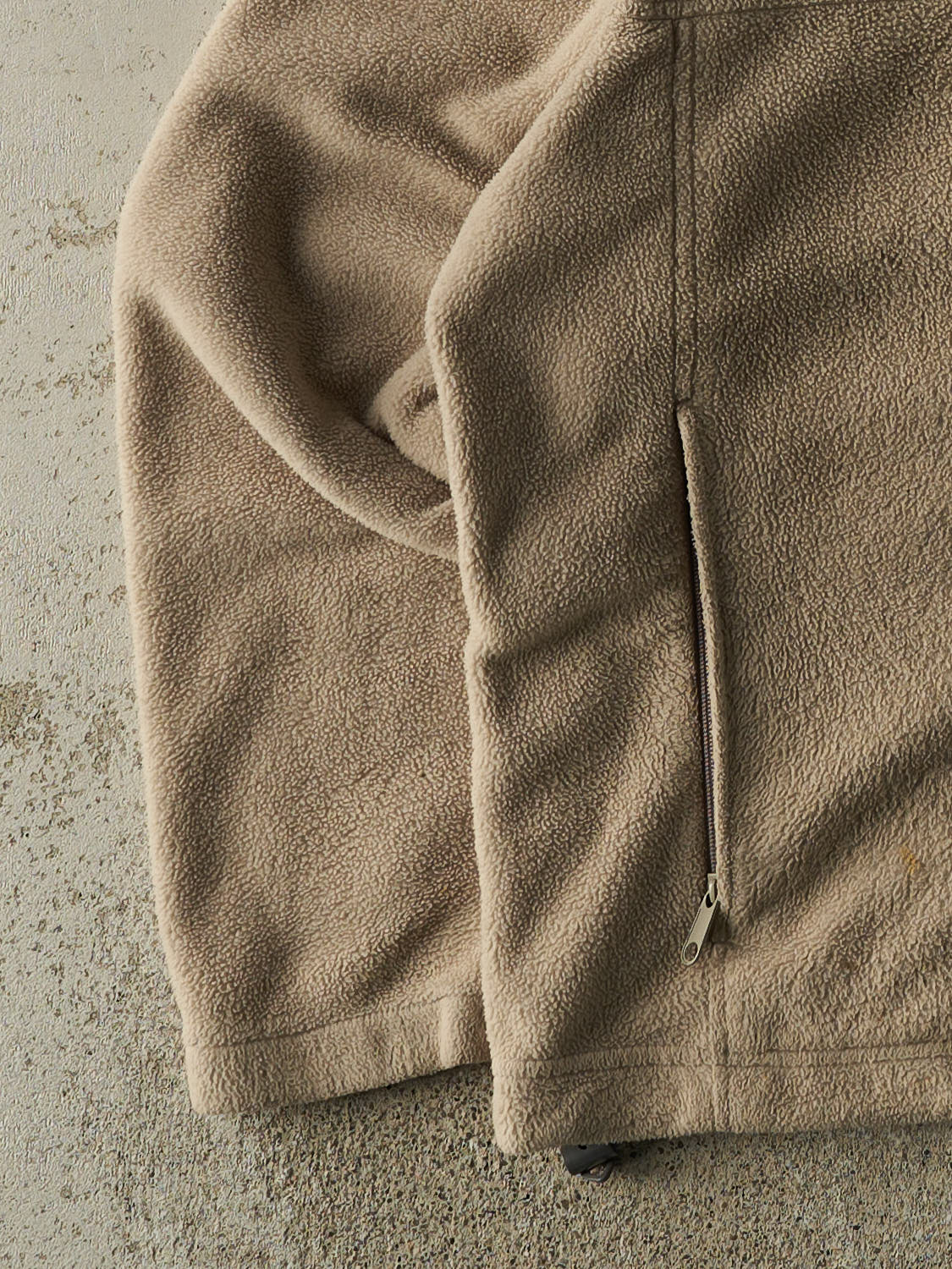 Vintage 90s Beige Columbia Zip Up Fleece (L/XL)