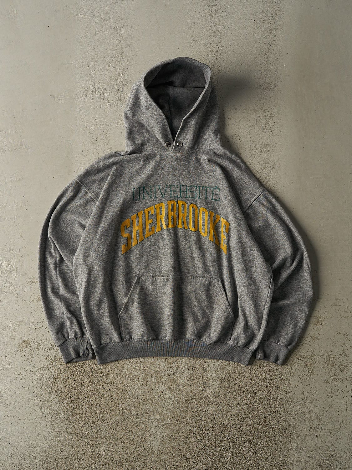 Vintage 90s Grey University of Sherbrooke Hoodie (M/L)
