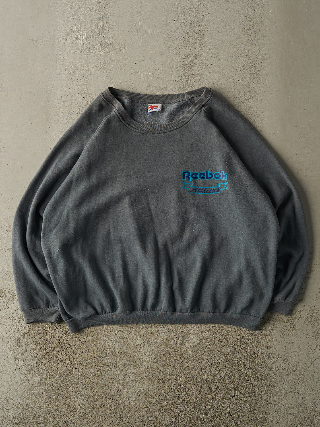 Vintage 80s Charcoal Grey Reebok Crewneck (L/XL)