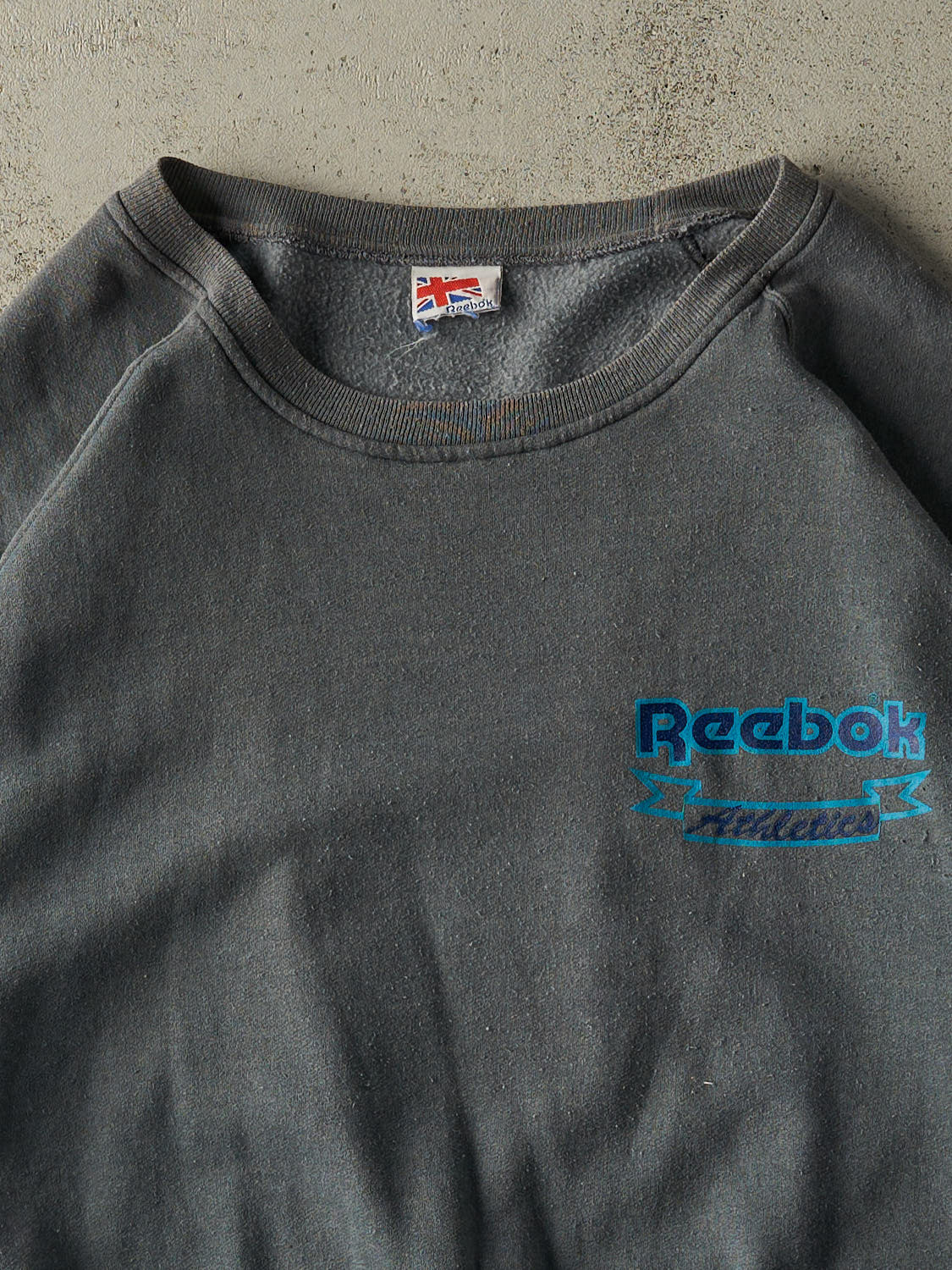 Vintage 80s Charcoal Grey Reebok Crewneck (L/XL)