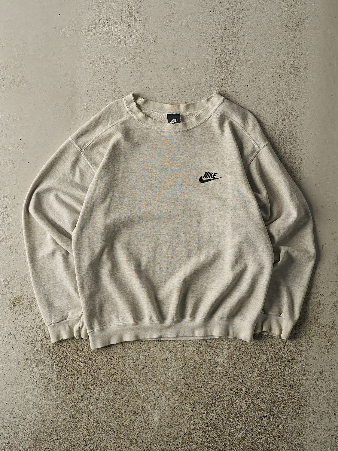 Vintage Y2K Heather Grey Nike Embroidered Crewneck (M)