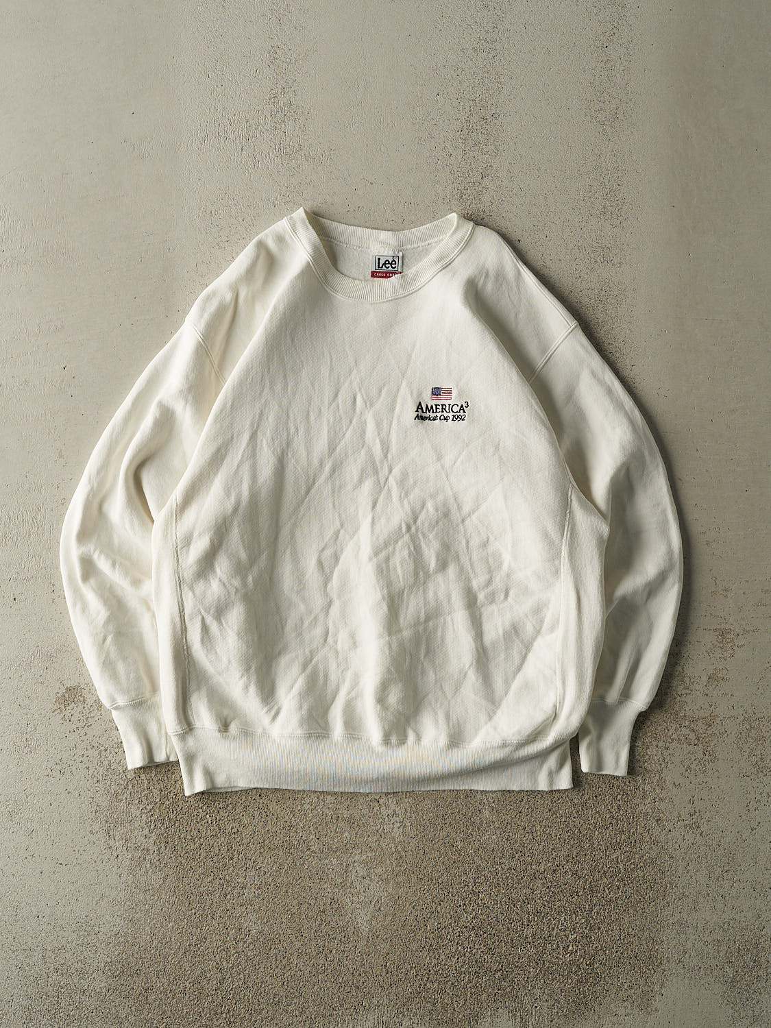 Vintage 92' White Americas Cup Crewneck (XL/XXL)