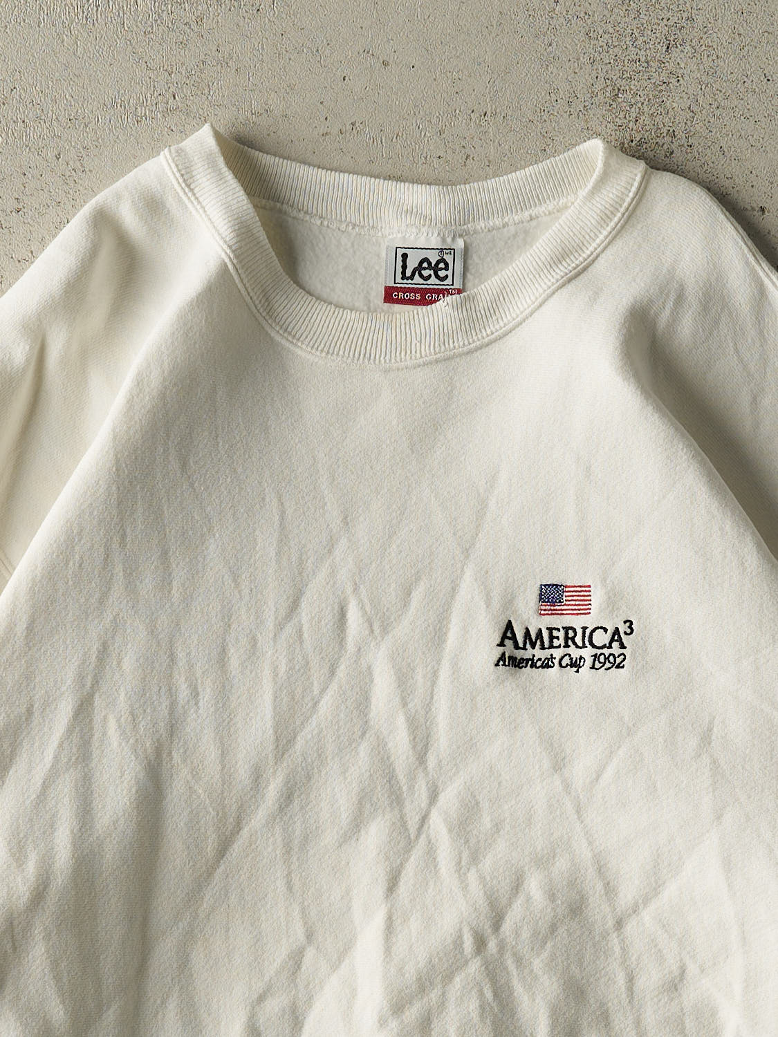Vintage 92' White Americas Cup Crewneck (XL/XXL)