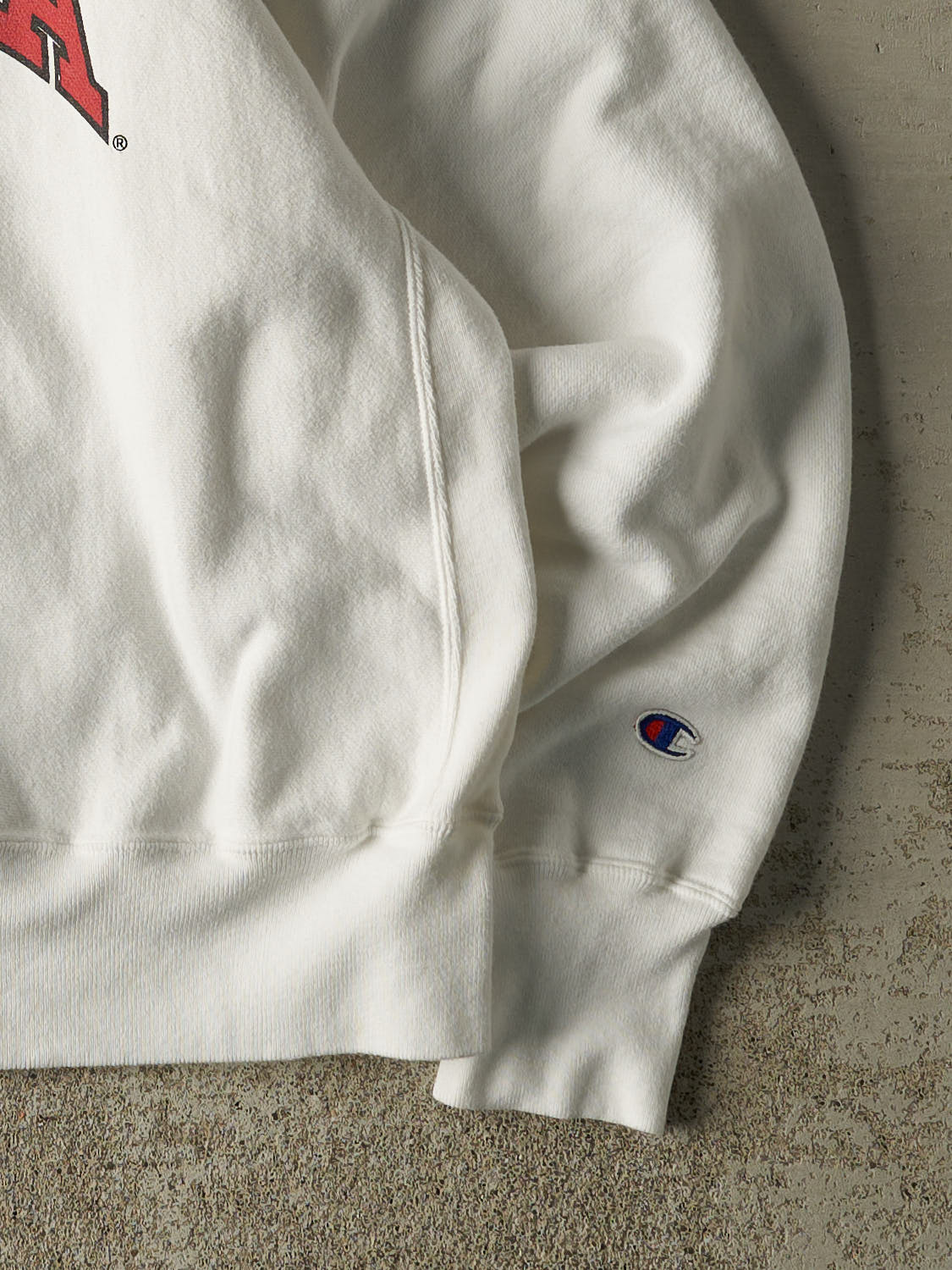 Vintage 90s White Indiana University Champion Crewneck (L/XL)