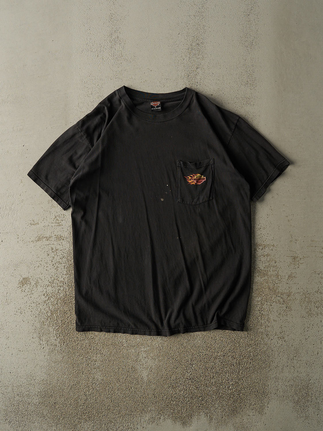 Vintage 99' Black Harley Davidson Pocket Tee (XL/XXL)