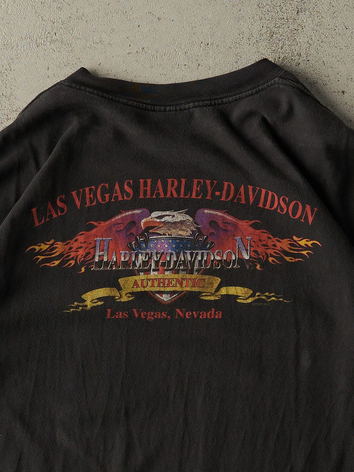 Vintage 99' Black Harley Davidson Pocket Tee (XL/XXL)