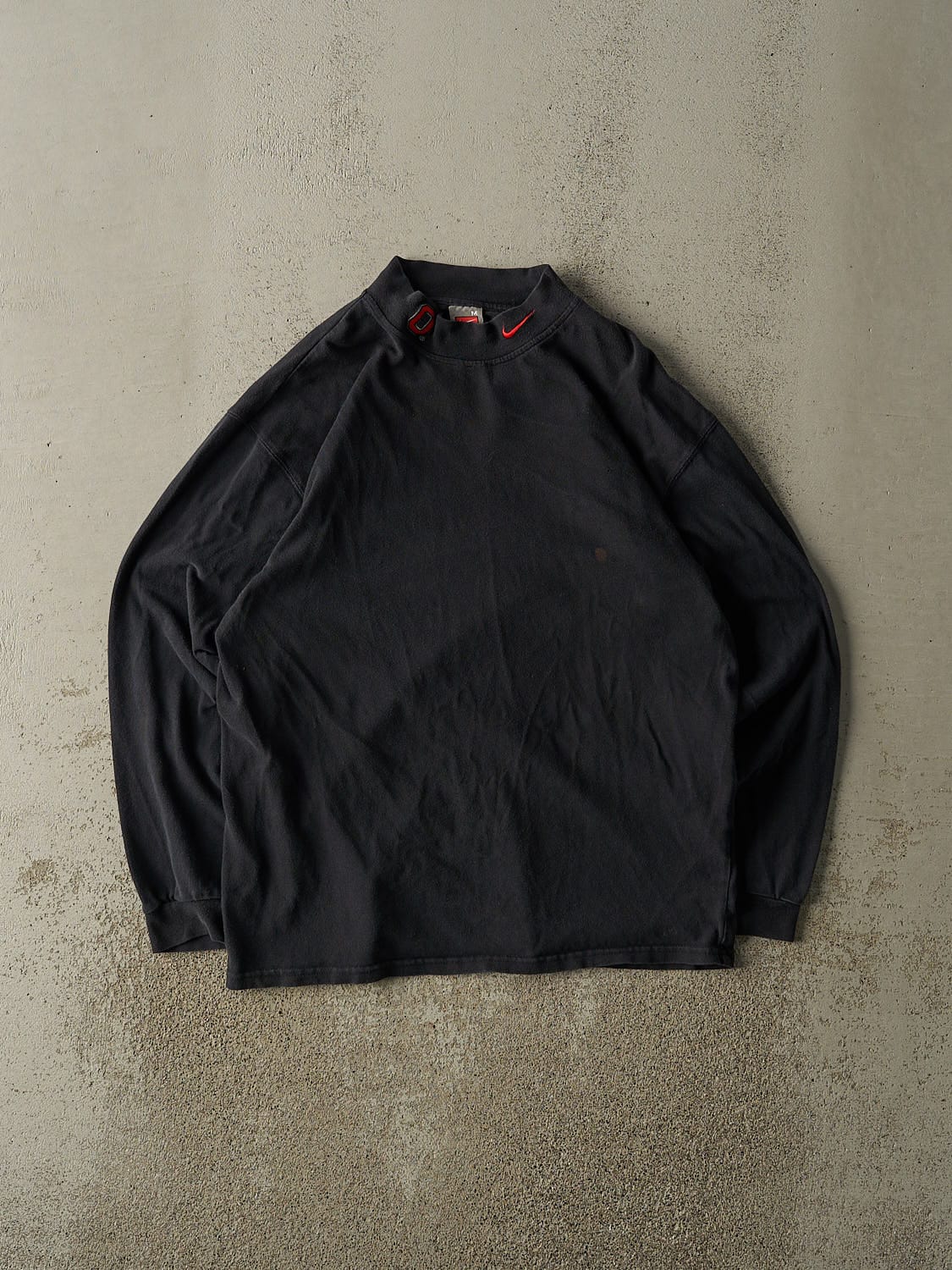 Vintage 90s Black Nike Ohio State Mock Neck Long Sleeve (L)