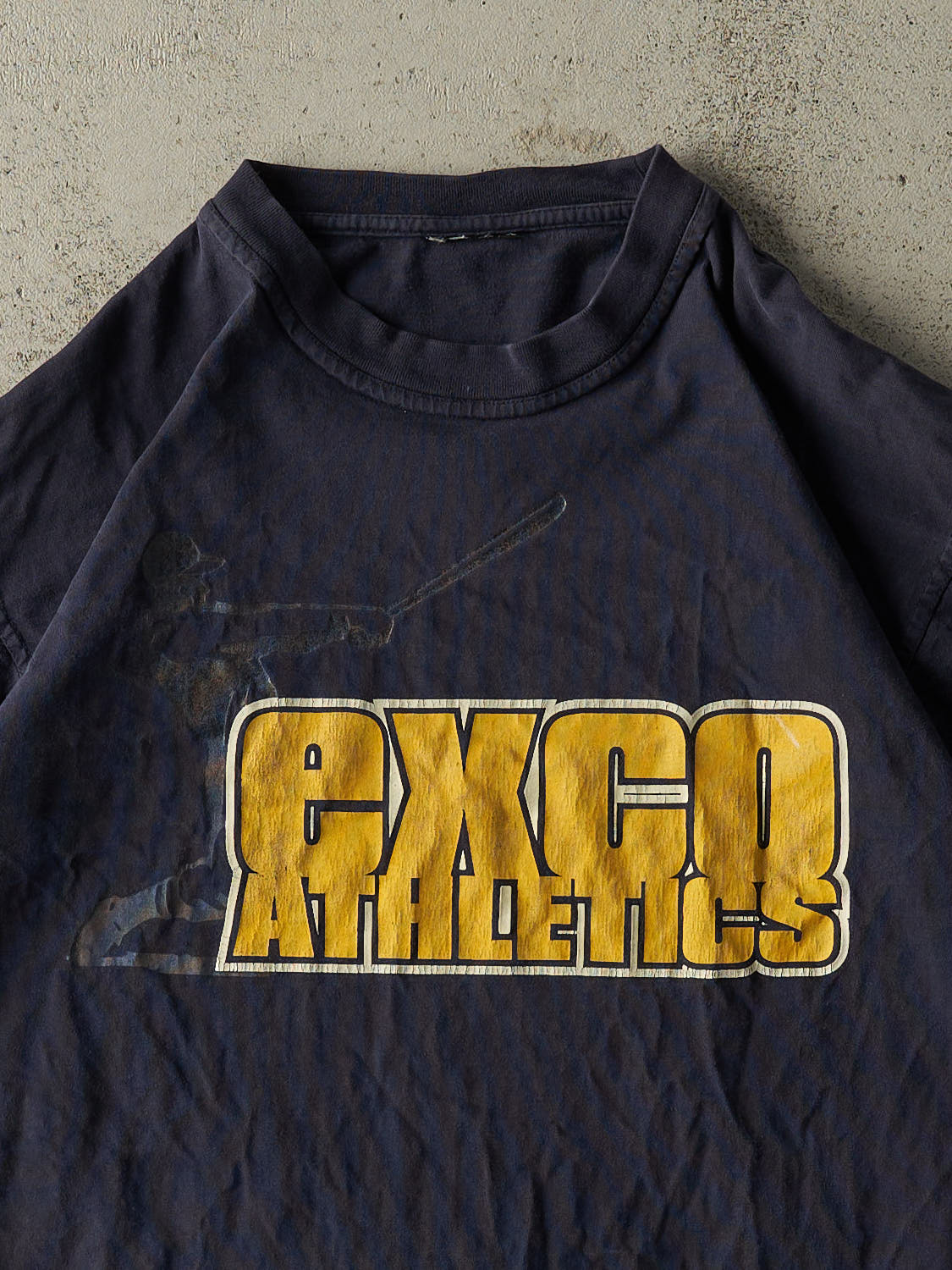 Vintage 90s Navy Blue Exco Athletics Tee (L)