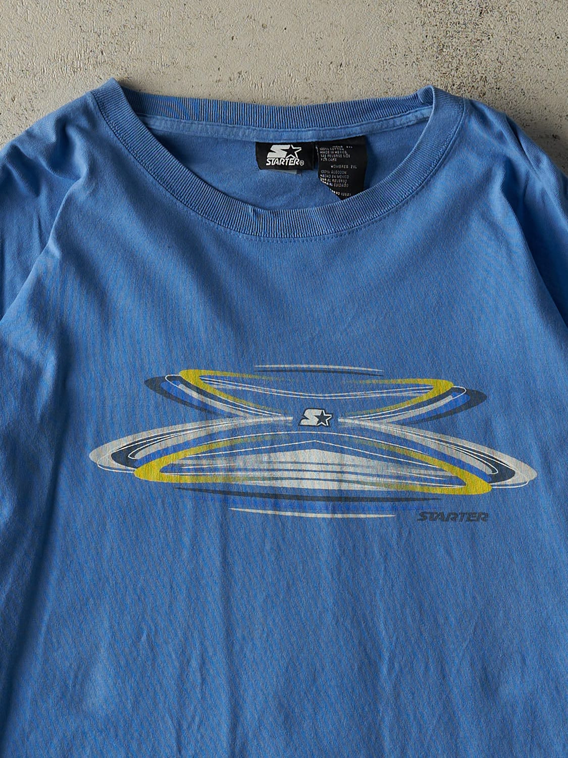 Vintage Y2K Blue Starter Logo Long Sleeve (XL/XXL)