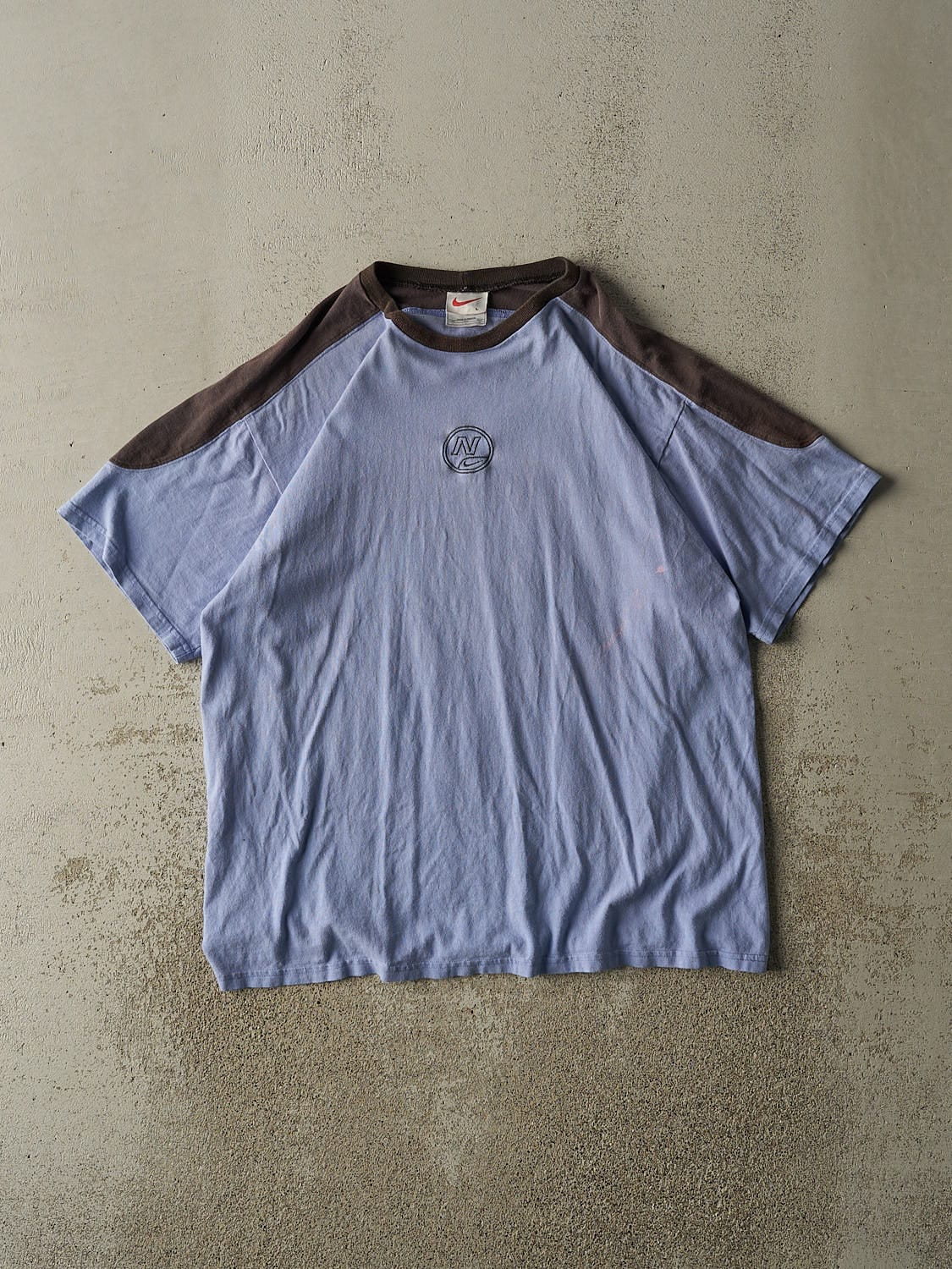 Vintage 90s Baby Blue Nike Embroidered Tee (L/XL)