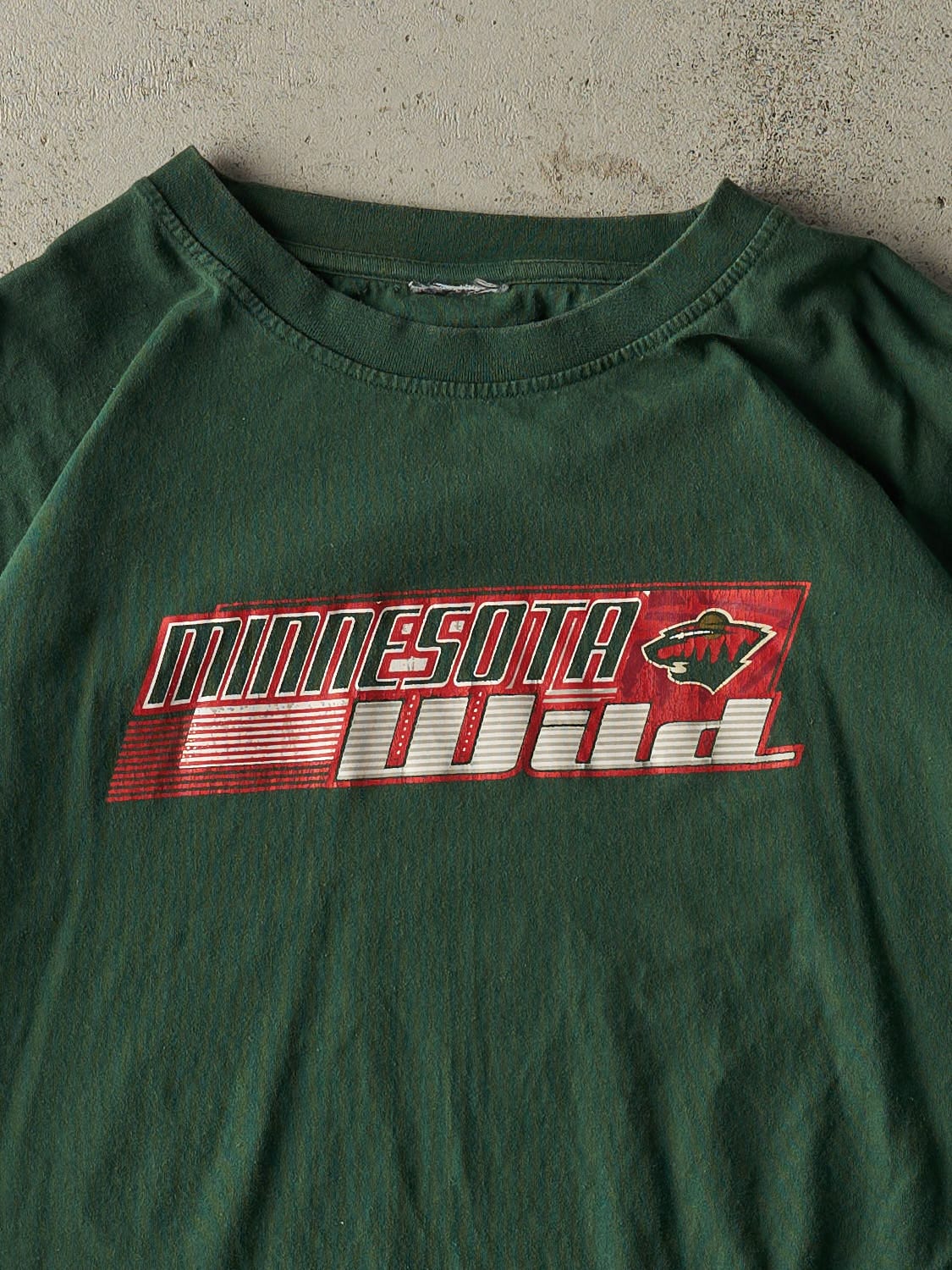 Vintage 90s Green Minnesota Wild Long Sleeve (XL/XXL)