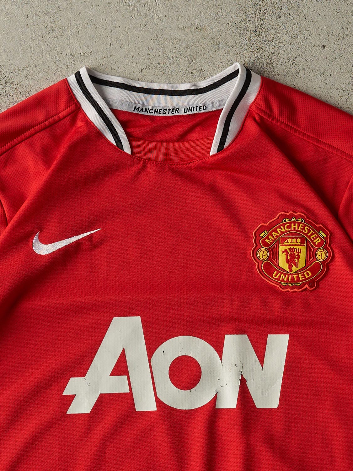 Vintage Y2K Red Manchester United Soccer Jersey (M/L)