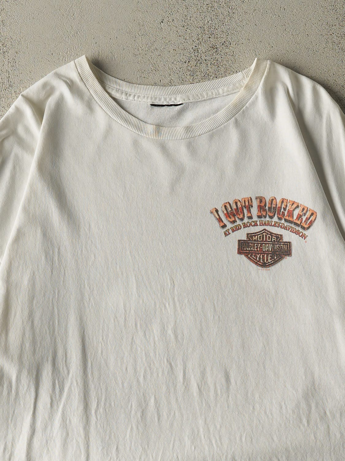 Vintage 09' White Harley Davidson Las Vegas NV Tee (XL)