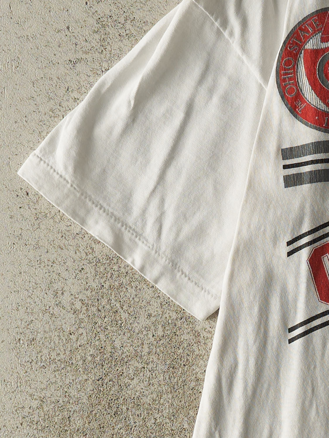 Vintage 90s White Ohio State Buckeyes Tee (L/XL)