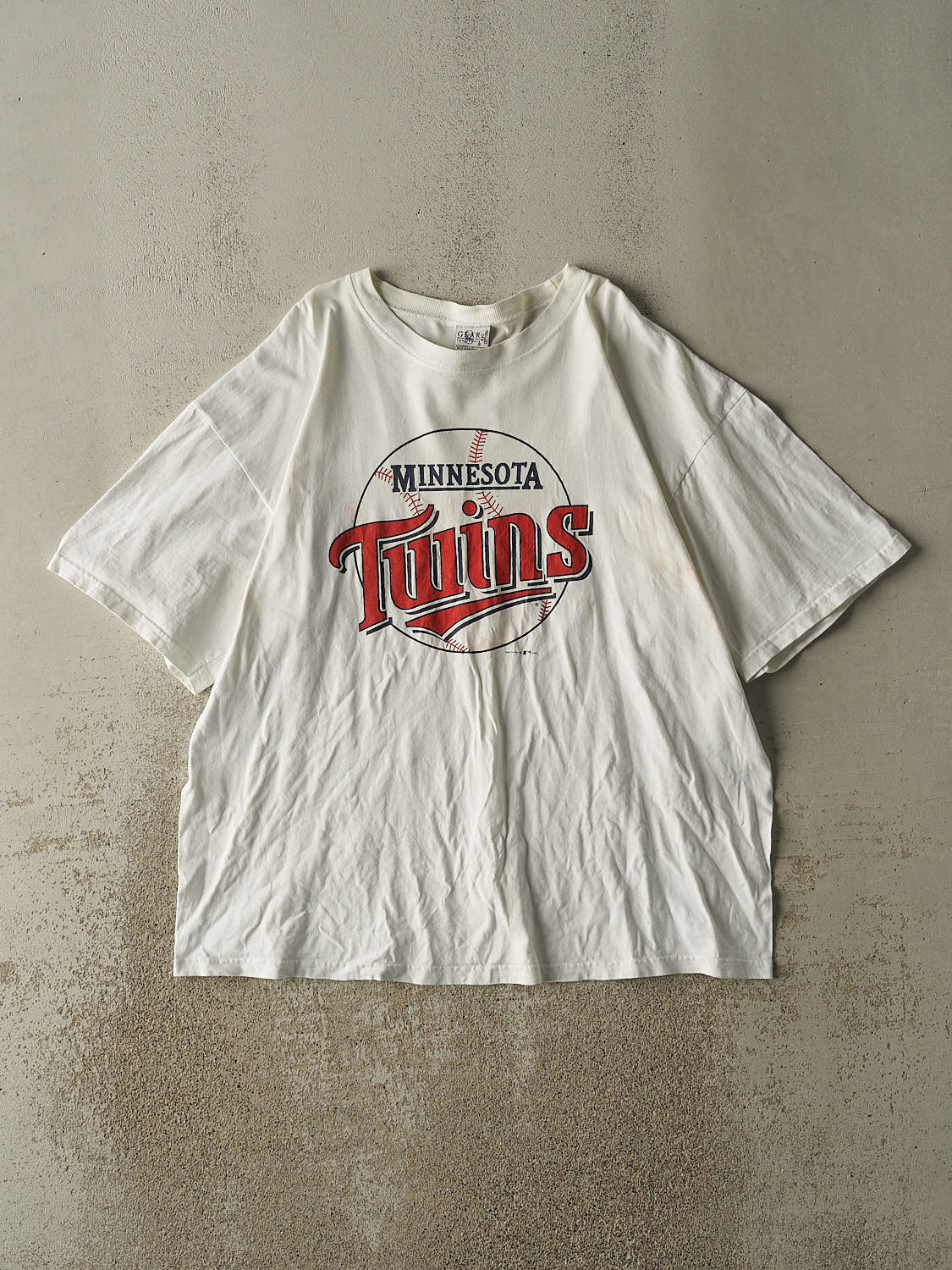 Vintage 00' White Minnesota Twins Tee (XL/XXL)