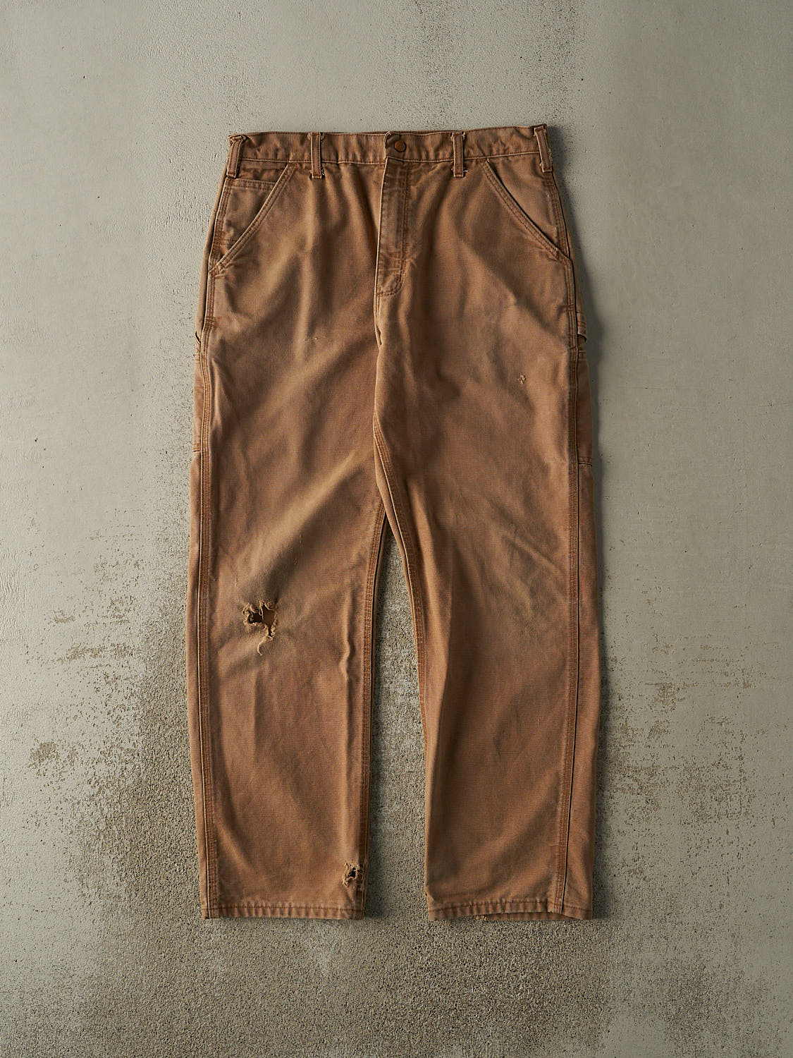 Vintage Y2K Beige Carhartt Carpenter Pants (34x31.5)