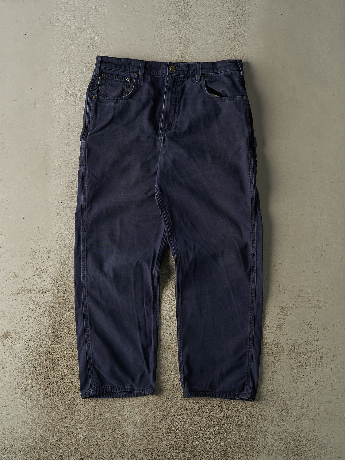 Vintage Y2K Navy Blue Carhartt Carpenter Pants (36x31.5)
