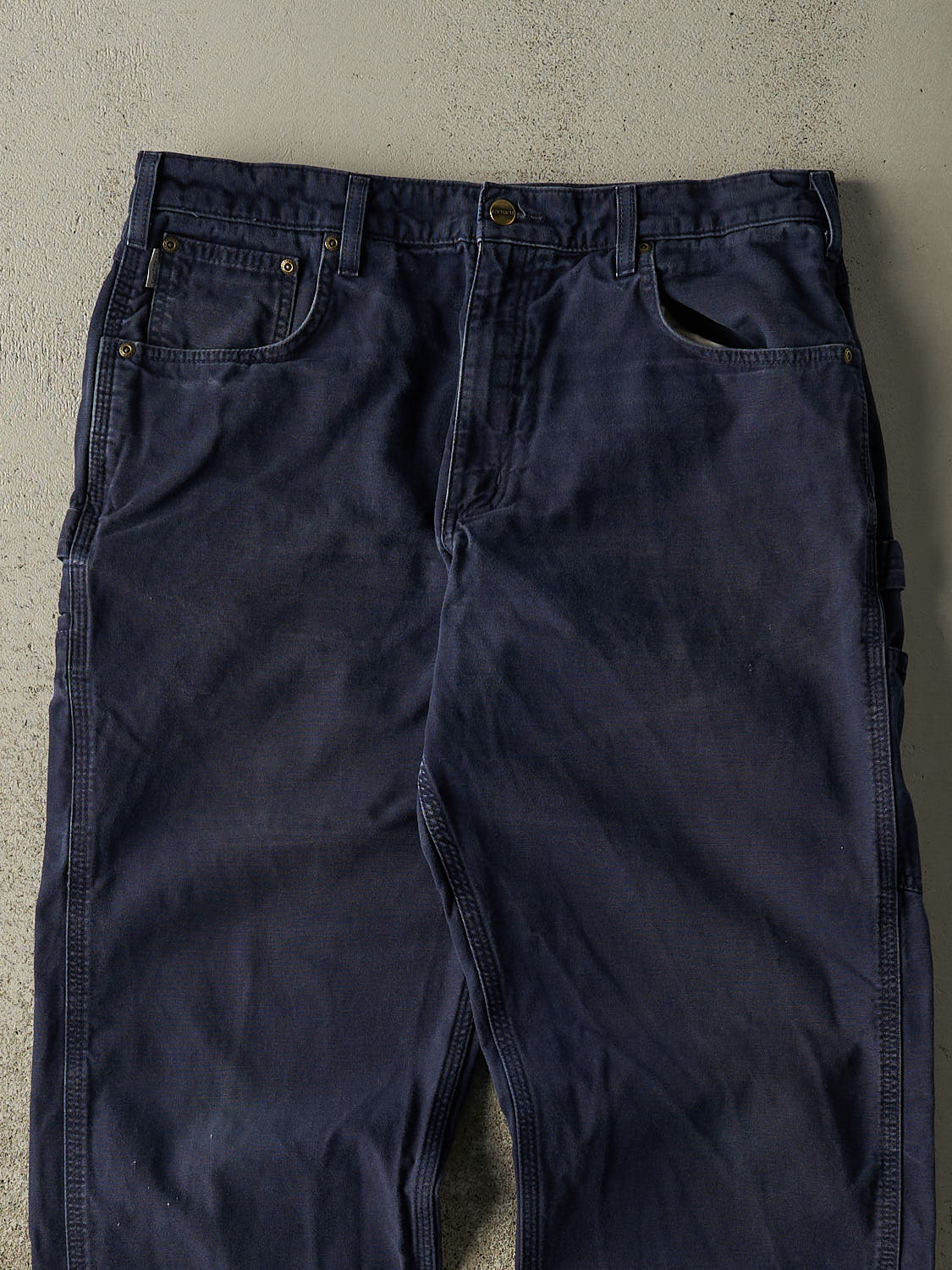 Vintage Y2K Navy Blue Carhartt Carpenter Pants (36x31.5)