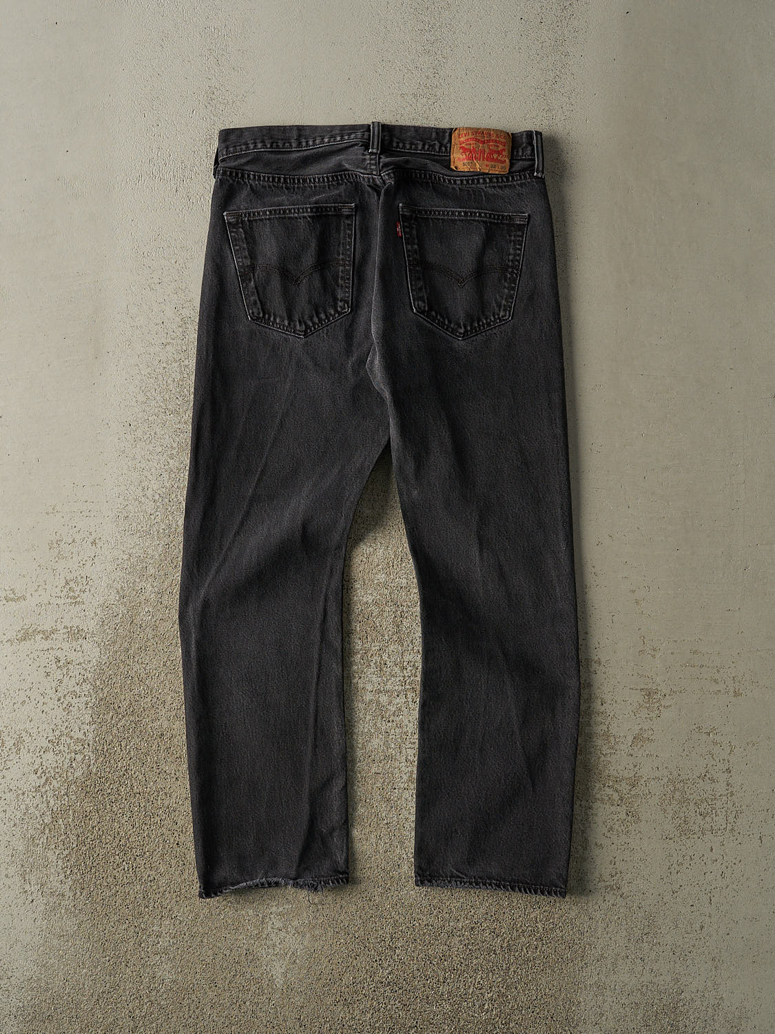 Vintage 90s Faded Black Levi's 501 Denim Pants (33x29)