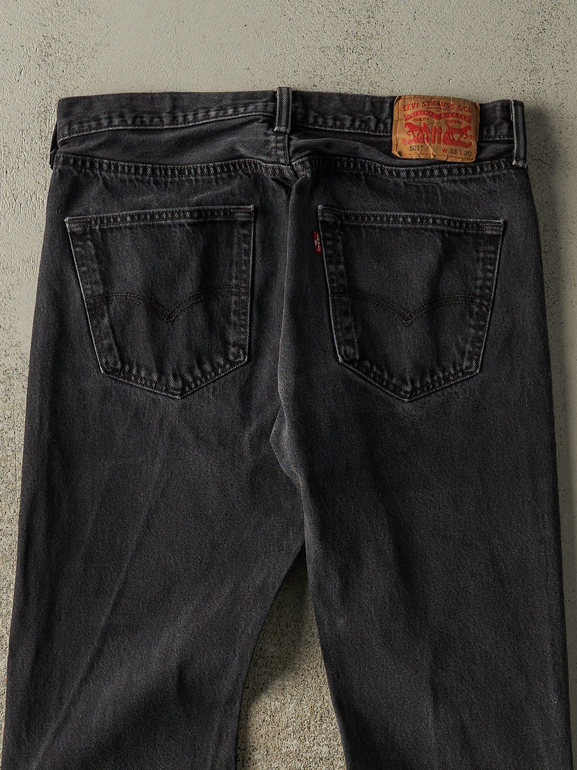 Vintage 90s Faded Black Levi's 501 Denim Pants (33x29)