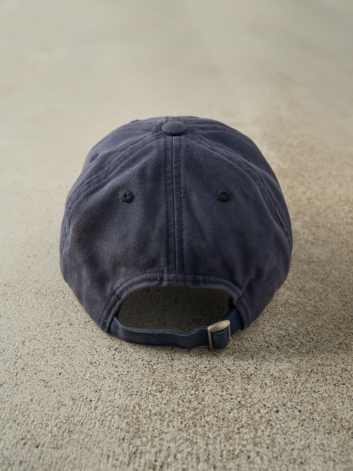 Vintage 90s Sun Faded Navy Roots Embroidered Strapback (O/S)