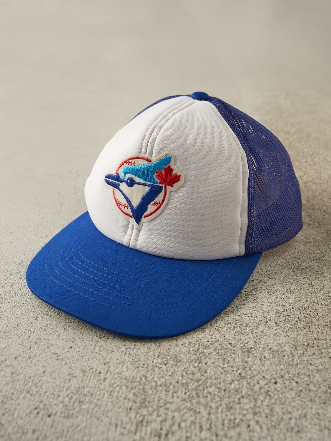Vintage 80s Blue & White Toronto Blue Jays Foam Trucker (O/S)